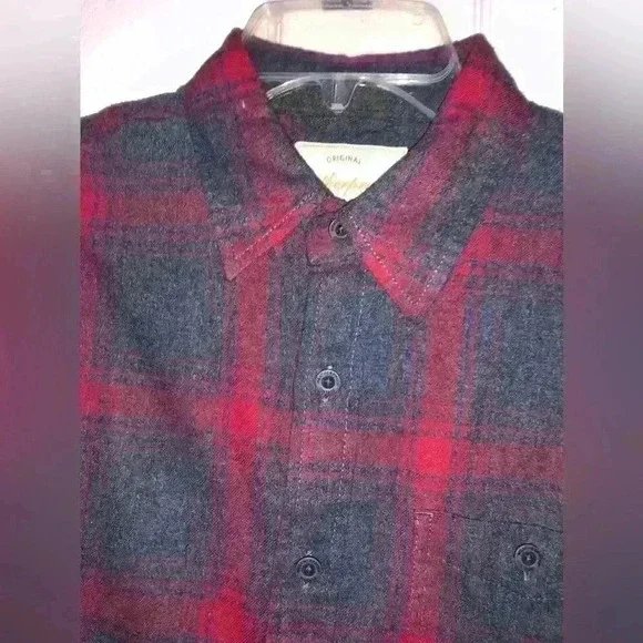 Men's Lightweight Weatherproof Flannel Button Down Long Sleeve Shirt Size S - Picture 2 of 7